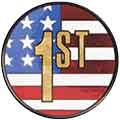 2" Round Flag Hologram Decals