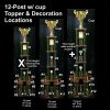 12 Post w/Cup Championship Trophies - Image 3