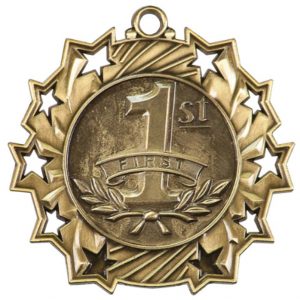 2 1/4" Ten Star Sports Medals