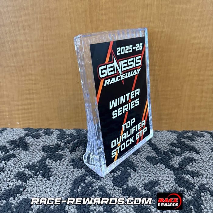 Clear Sculpted Ice Standing Plaque - Image 6